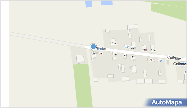 Celinów, Celinów, 26, mapa Celinów