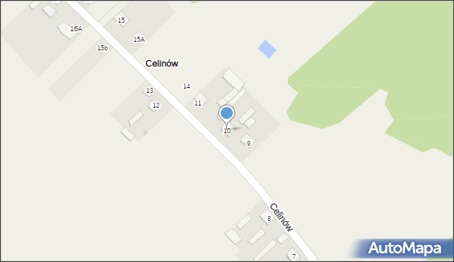 Celinów, Celinów, 10, mapa Celinów