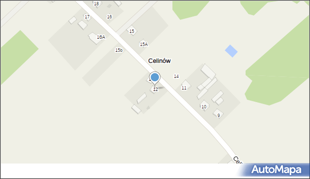 Celinów, Celinów, 12, mapa Celinów