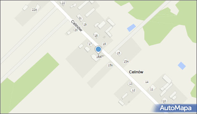 Celinów, Celinów, 16A, mapa Celinów