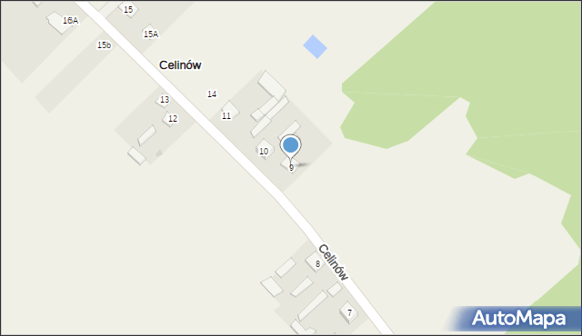 Celinów, Celinów, 9, mapa Celinów