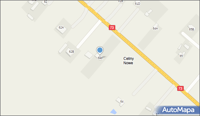 Celiny, Celiny, 64d, mapa Celiny