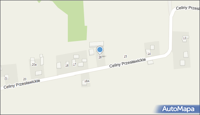 Celiny Przesławickie, Celiny Przesławickie, 16, mapa Celiny Przesławickie