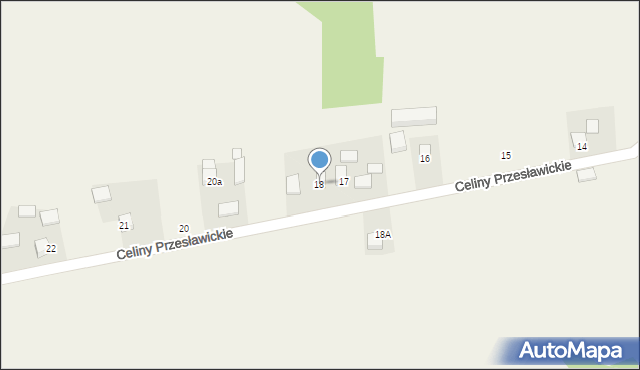 Celiny Przesławickie, Celiny Przesławickie, 18, mapa Celiny Przesławickie