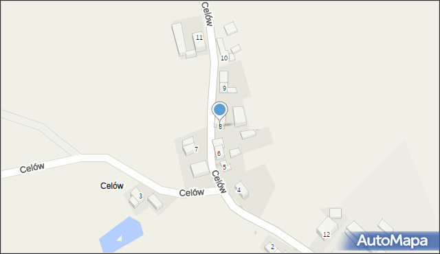 Celów, Celów, 8, mapa Celów