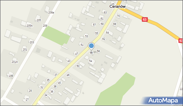 Ceranów, Ceranów, 56, mapa Ceranów