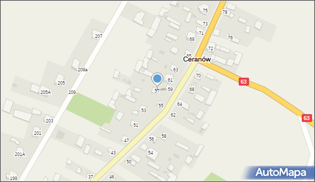 Ceranów, Ceranów, 57, mapa Ceranów