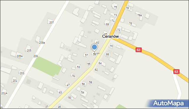 Ceranów, Ceranów, 59, mapa Ceranów