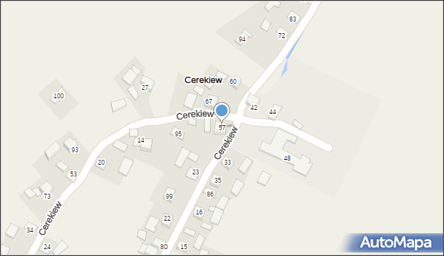 Cerekiew, Cerekiew, 57, mapa Cerekiew