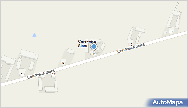 Cerekwica Stara, Cerekwica Stara, 35, mapa Cerekwica Stara