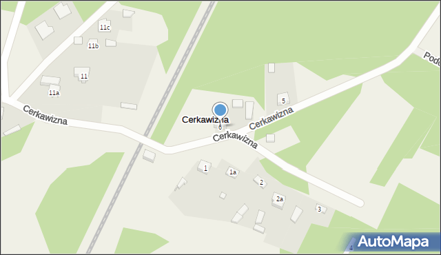 Cerkawizna, Cerkawizna, 6, mapa Cerkawizna