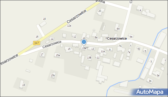 Cesarzowice, Cesarzowice, 13a, mapa Cesarzowice