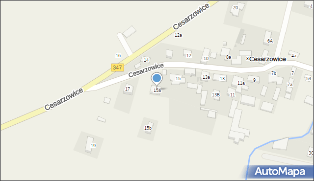 Cesarzowice, Cesarzowice, 15a, mapa Cesarzowice