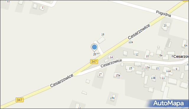 Cesarzowice, Cesarzowice, 16, mapa Cesarzowice