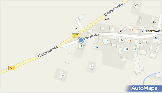 Cesarzowice, Cesarzowice, 17, mapa Cesarzowice