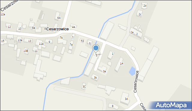 Cesarzowice, Cesarzowice, 3, mapa Cesarzowice