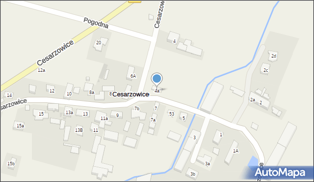 Cesarzowice, Cesarzowice, 4a, mapa Cesarzowice