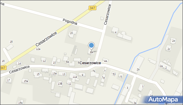 Cesarzowice, Cesarzowice, 6A, mapa Cesarzowice