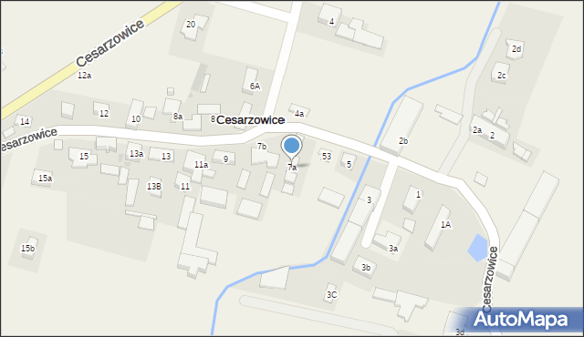 Cesarzowice, Cesarzowice, 7a, mapa Cesarzowice