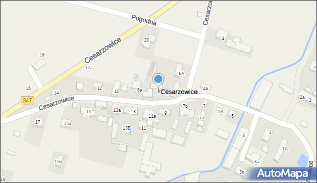 Cesarzowice, Cesarzowice, 8, mapa Cesarzowice