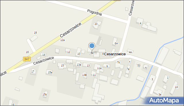 Cesarzowice, Cesarzowice, 8a, mapa Cesarzowice