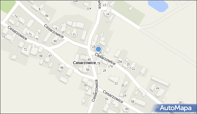 Cesarzowice, Cesarzowice, 17, mapa Cesarzowice