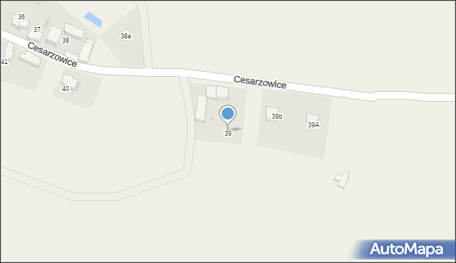 Cesarzowice, Cesarzowice, 39, mapa Cesarzowice