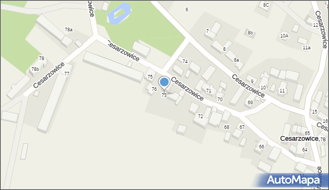 Cesarzowice, Cesarzowice, 73, mapa Cesarzowice