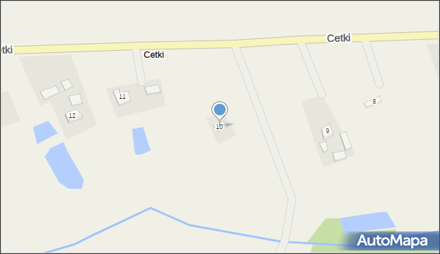 Cetki, Cetki, 10, mapa Cetki