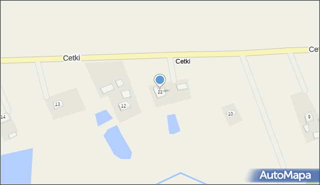 Cetki, Cetki, 11, mapa Cetki