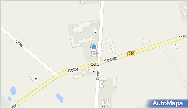 Cetty, Cetty, 8, mapa Cetty