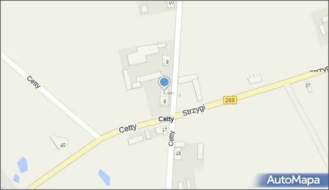 Cetty, Cetty, 8a, mapa Cetty