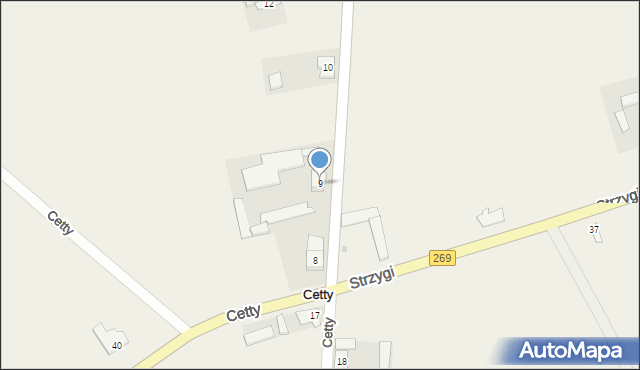 Cetty, Cetty, 9, mapa Cetty