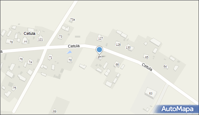 Cetula, Cetula, 67, mapa Cetula