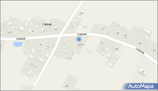 Cetula, Cetula, 70, mapa Cetula