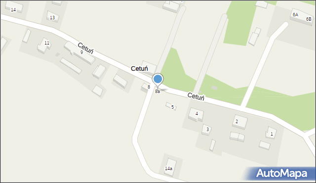 Cetuń, Cetuń, 8a, mapa Cetuń