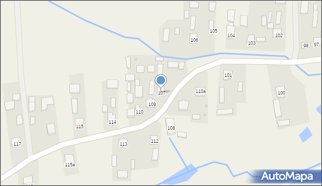 Cewków, Cewków, 107, mapa Cewków