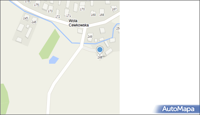 Cewków, Cewków, 248, mapa Cewków