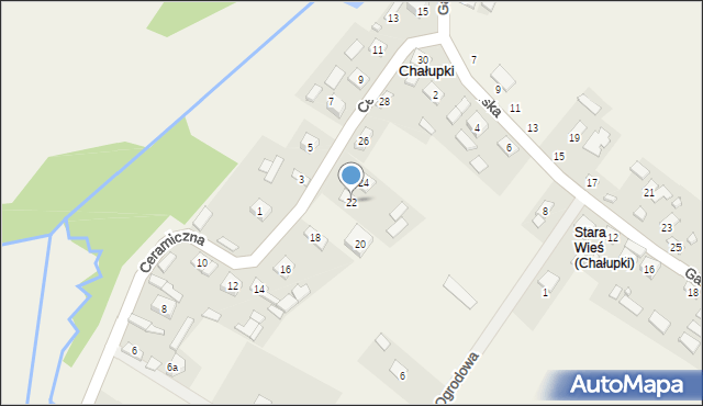 Chałupki, Ceramiczna, 22, mapa Chałupki