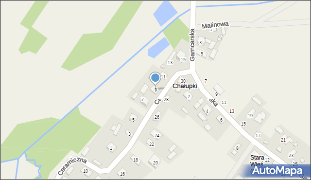 Chałupki, Ceramiczna, 9, mapa Chałupki