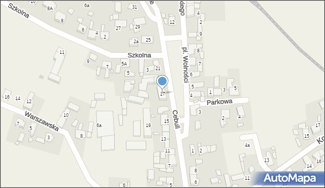 Chróścice, Cebuli, 17, mapa Chróścice