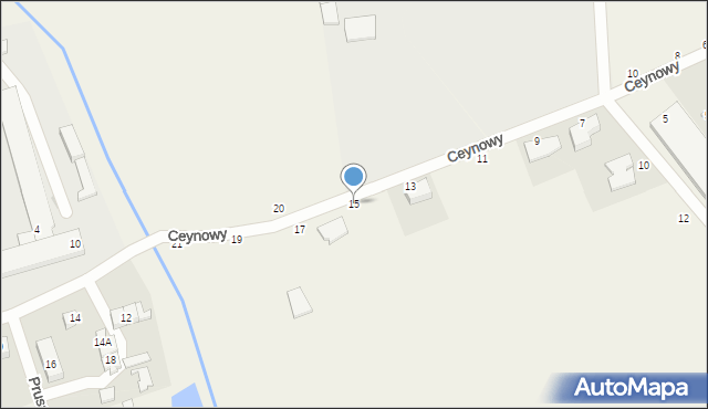 Chwaszczyno, Ceynowy, 15, mapa Chwaszczyno