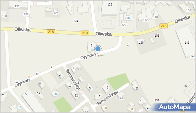 Chwaszczyno, Ceynowy, 3, mapa Chwaszczyno