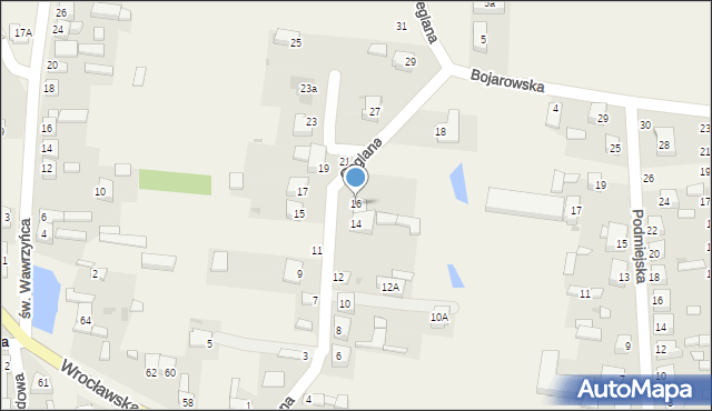 Dąbrowa, Ceglana, 16, mapa Dąbrowa