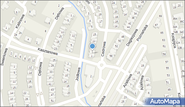 Dąbrówka, Cedrowa, 3, mapa Dąbrówka