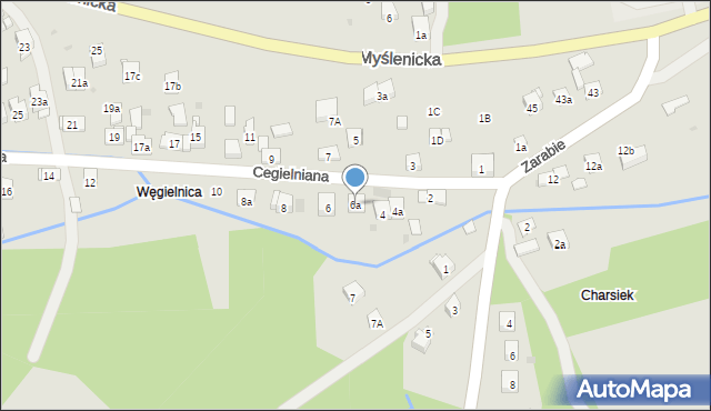 Dobczyce, Cegielniana, 6a, mapa Dobczyce