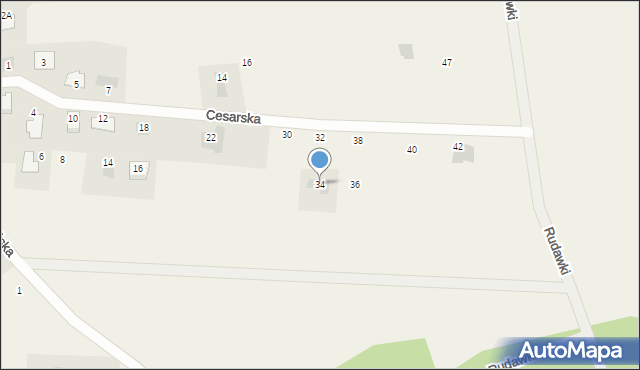 Dobra, Cesarska, 34, mapa Dobra