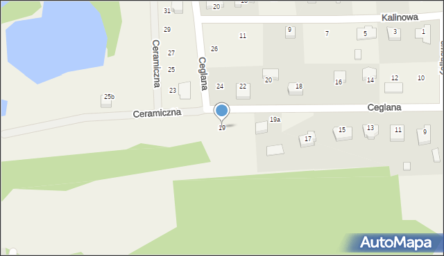 Droszków, Ceglana, 19, mapa Droszków