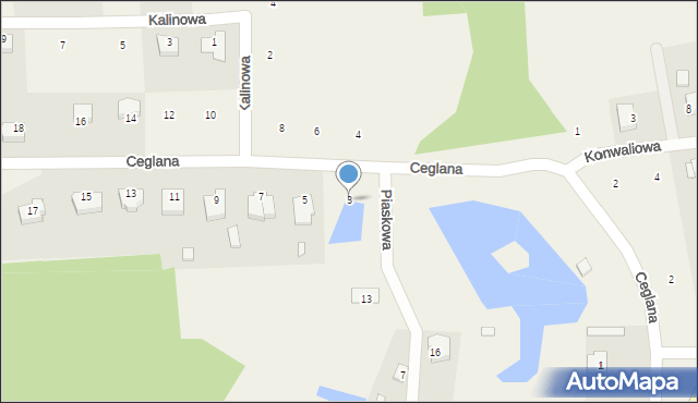 Droszków, Ceglana, 3, mapa Droszków