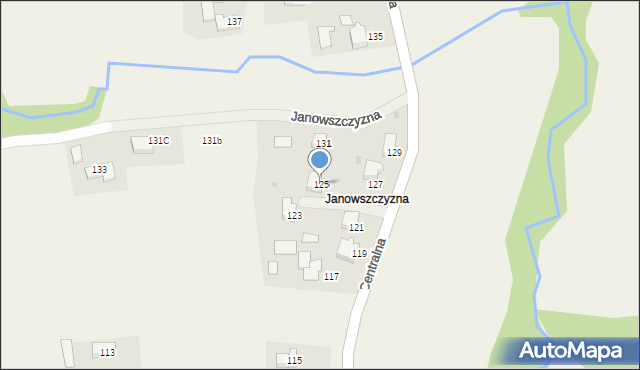 Frydrychowice, Centralna, 125, mapa Frydrychowice